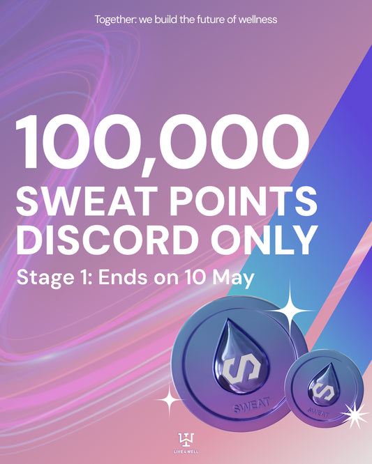 Last week to grab 100K Sweat Points!! 🎉