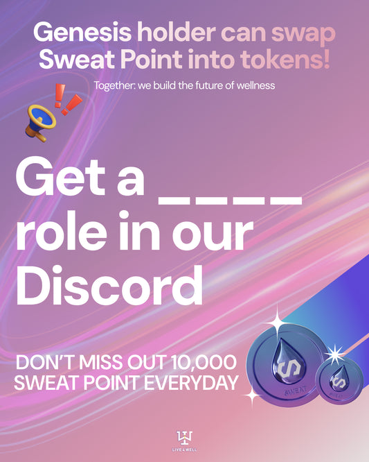 Don't miss out 10,000 Sweat Points everyday🔔