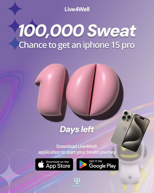 Only 10 days left in the Live4Well iPhone 15 Pro Giveaway!